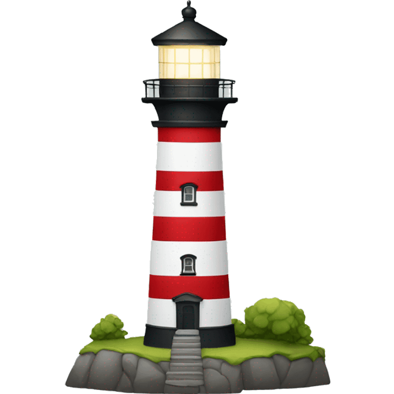 Lighthouse with light emoji