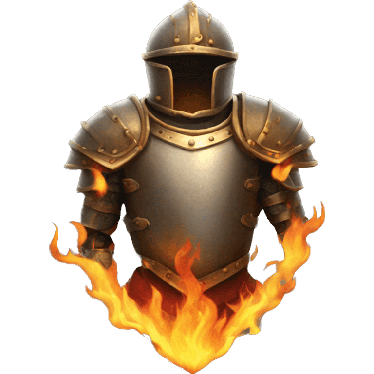 torso armor covered in flames emoji