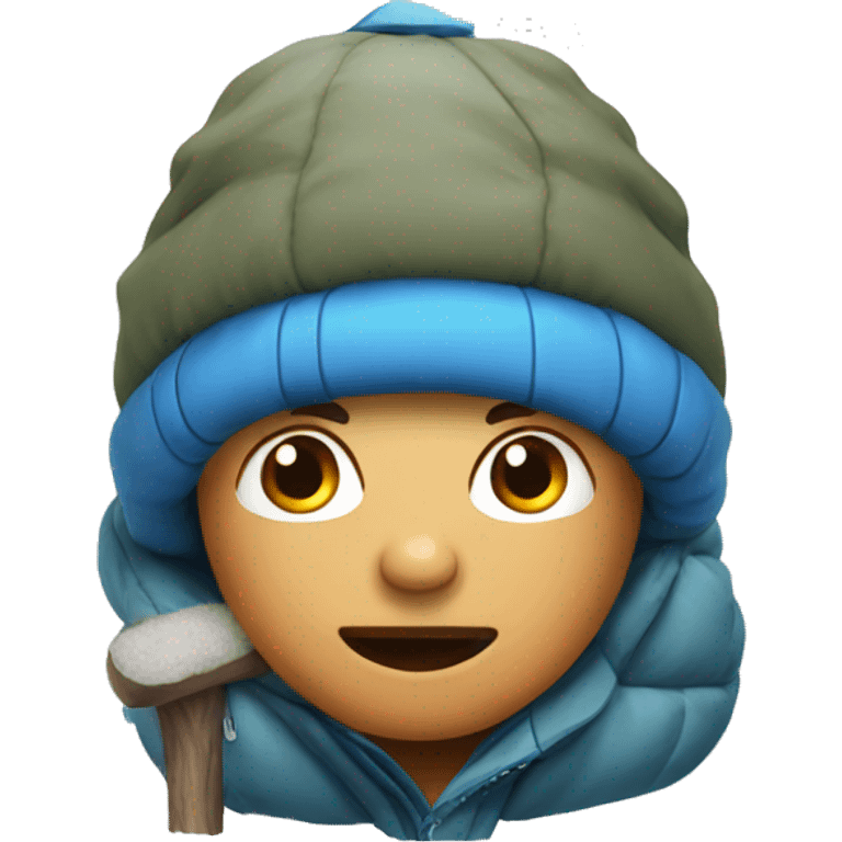 winter camping emoji