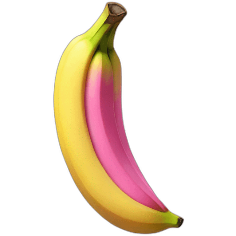 Pink banana emoji