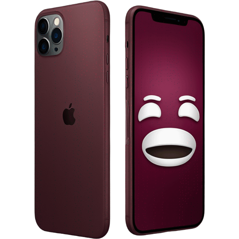 Burgundy iPhone 16 pro max emoji