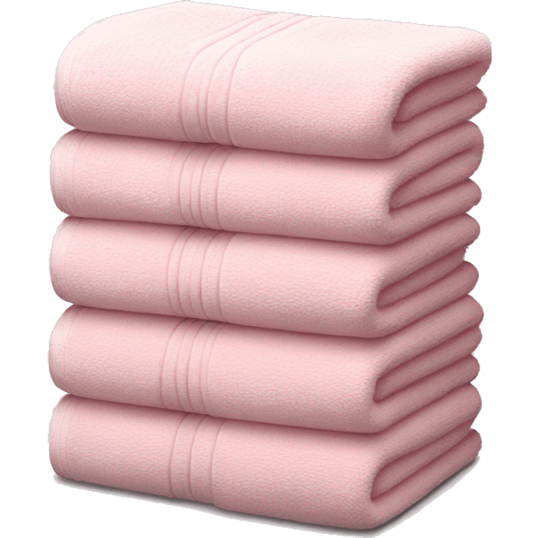 Light pink stacked towels emoji