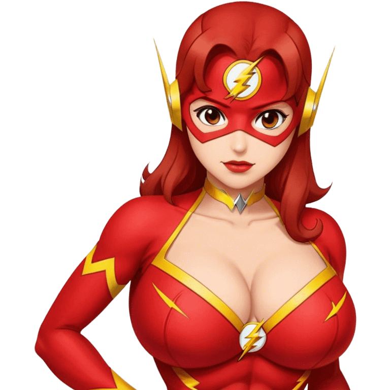 Marvel the Flash girl big tits very sexy girl emoji