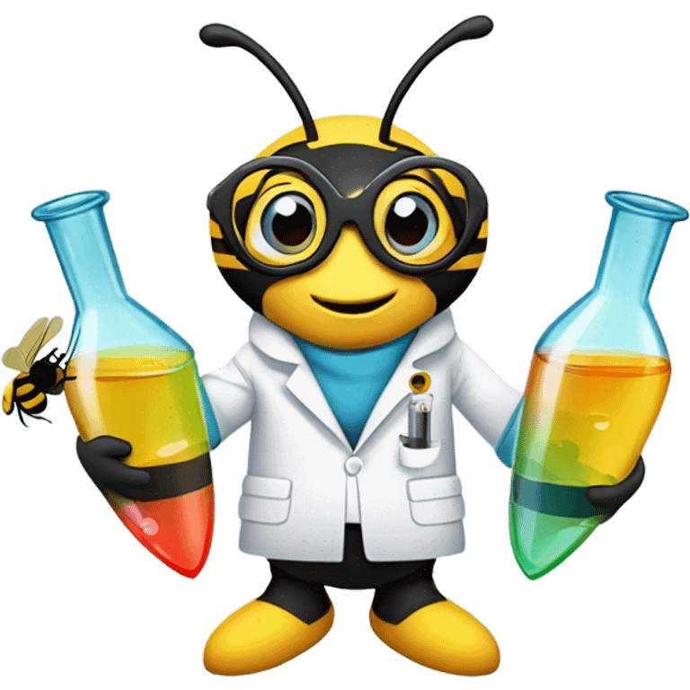 Scientist Bee emoji