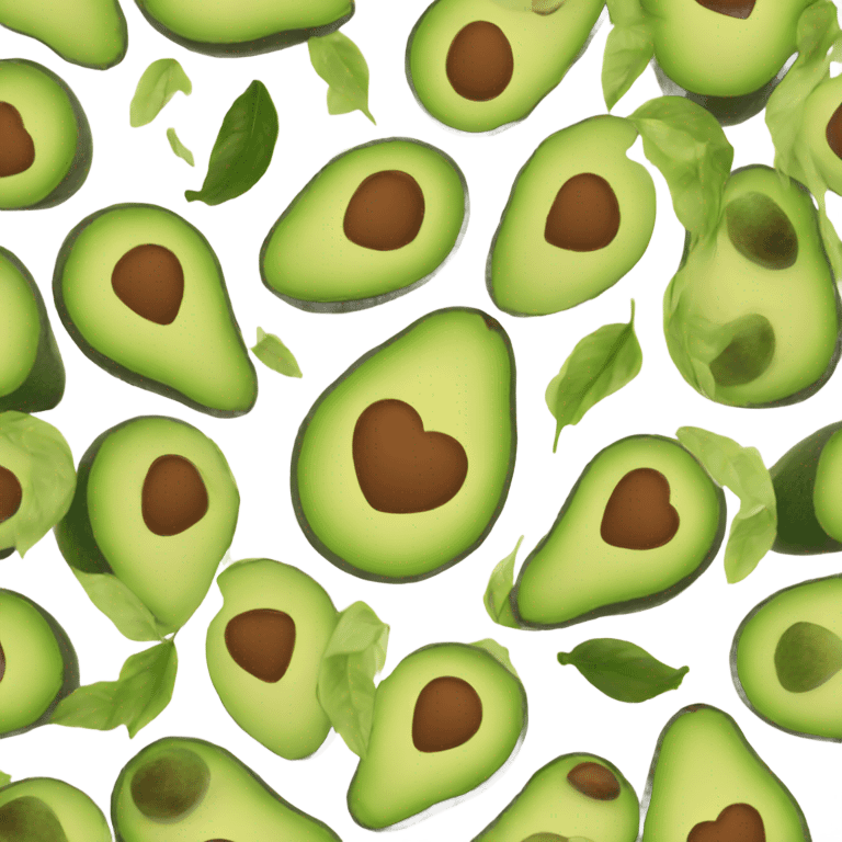 Avocado heart emoji