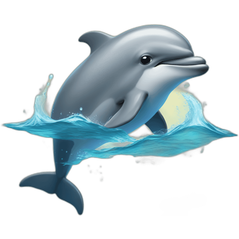 Dolphin carried by eagle emoji