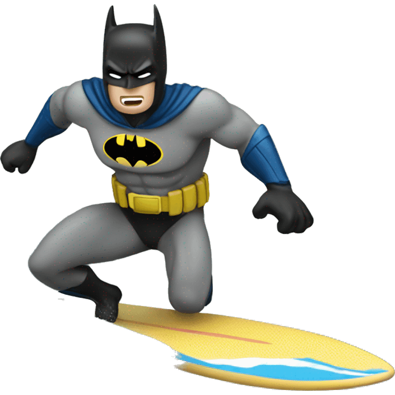 Batman surfing emoji