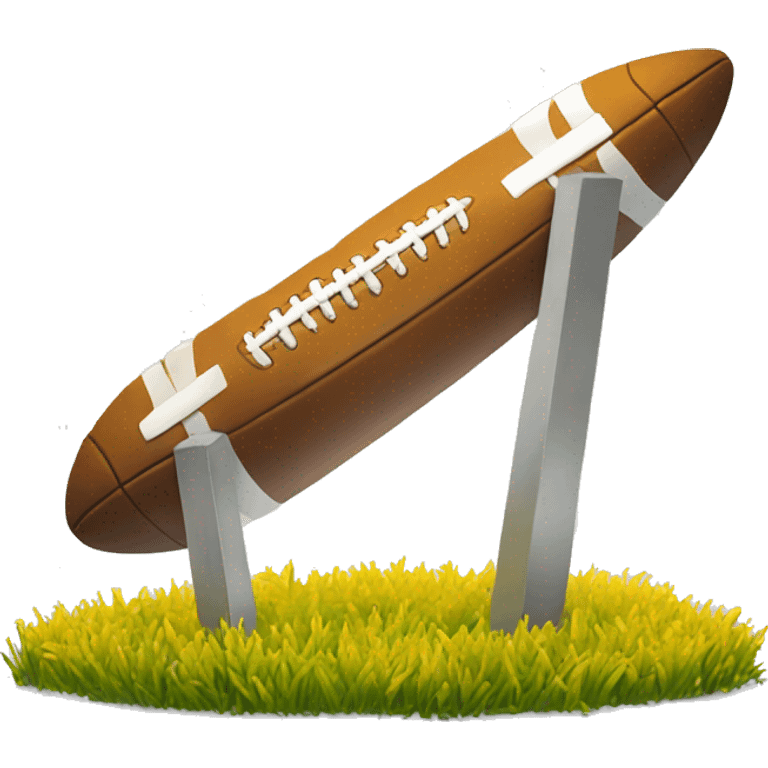 American football yellow field goal post emoji