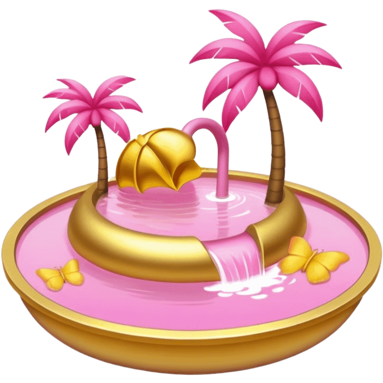 belief gold pink paradise emoji