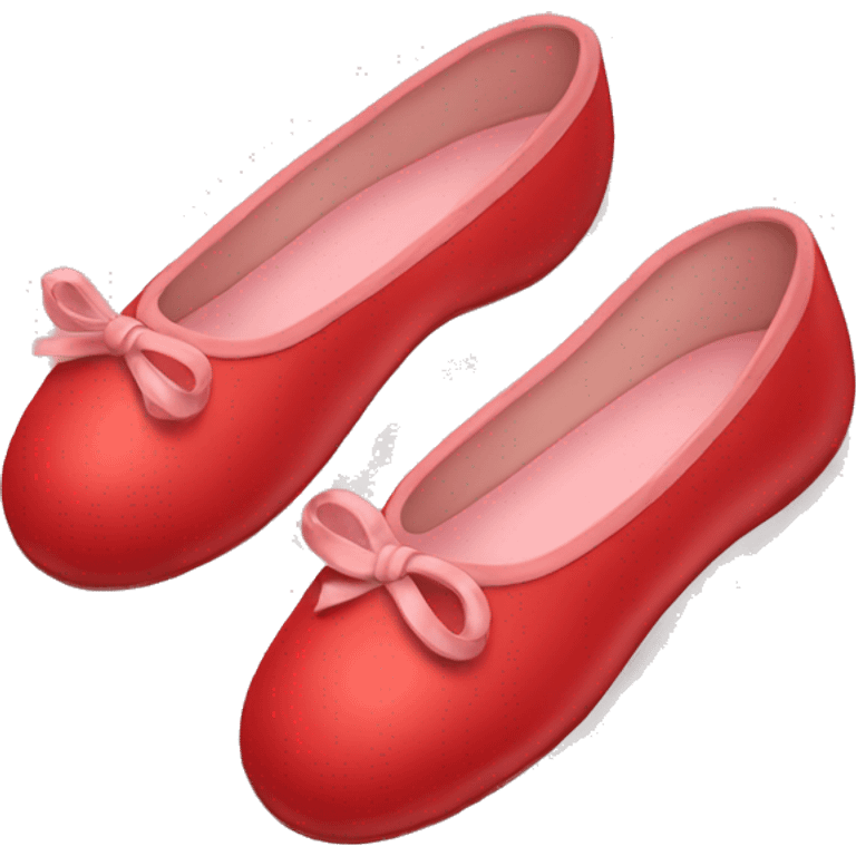 Red ballet shoes emoji