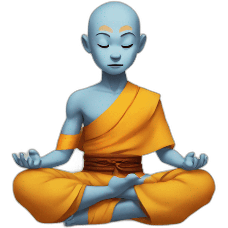 aang meditating emoji