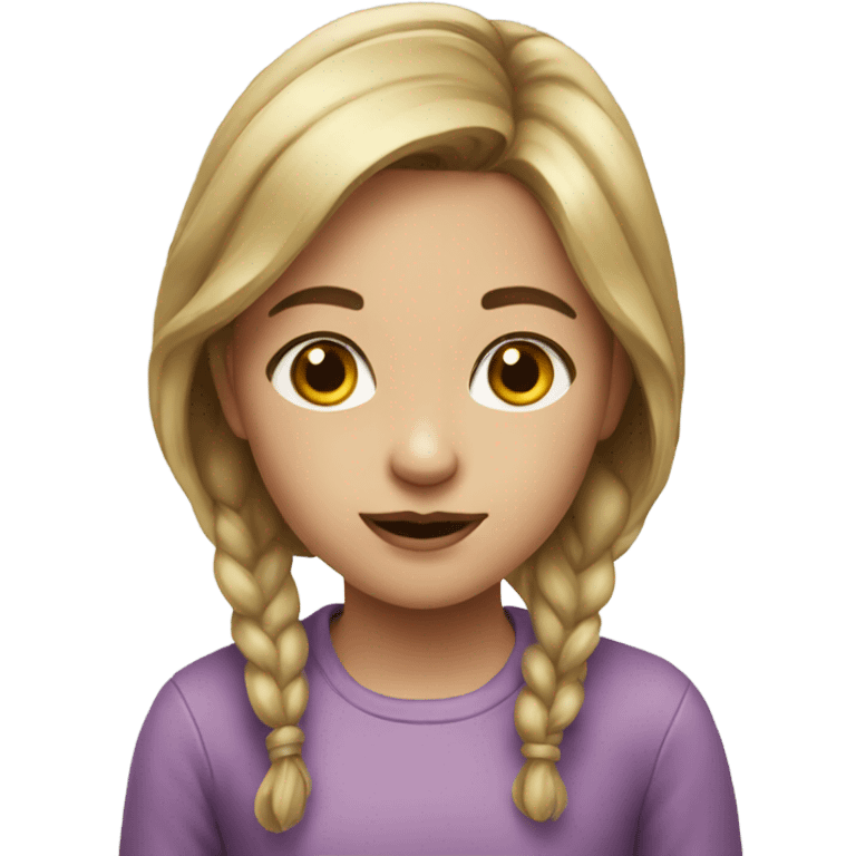 realistic portrait of girl emoji