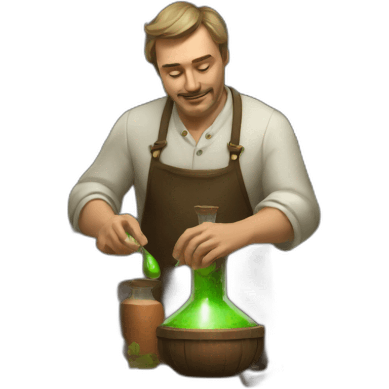 russian man making potions emoji