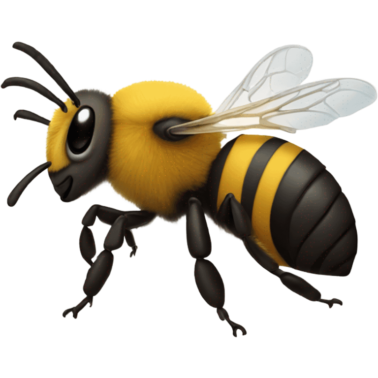 bee doing business emoji