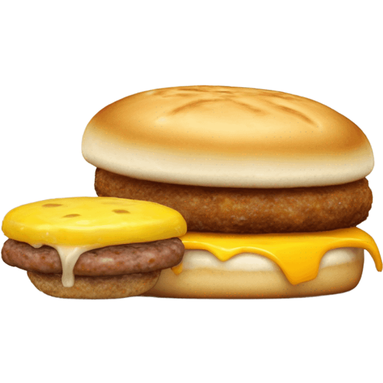 Sausage McMuffin and hash brown  emoji