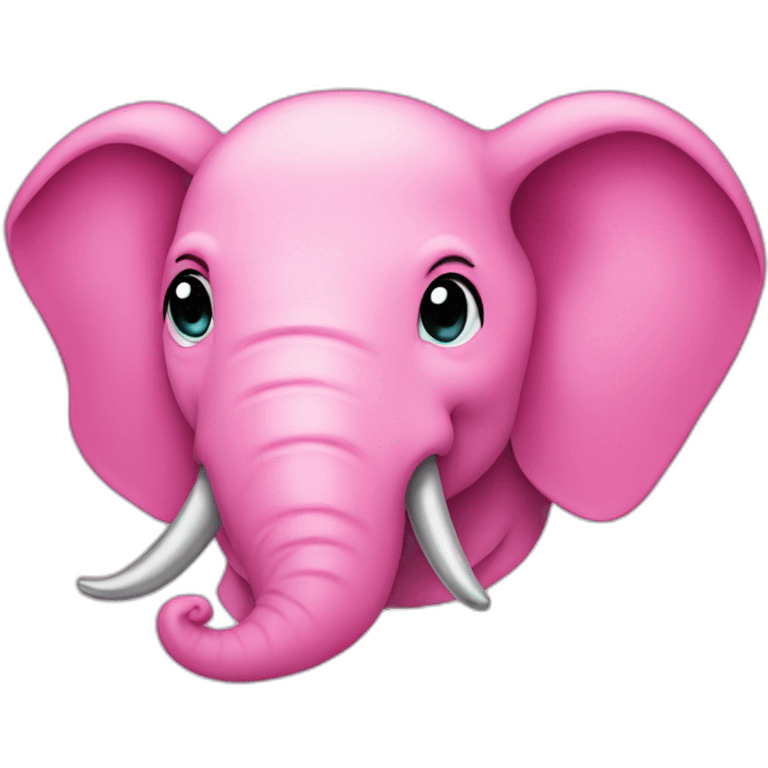 pink elephant head emoji