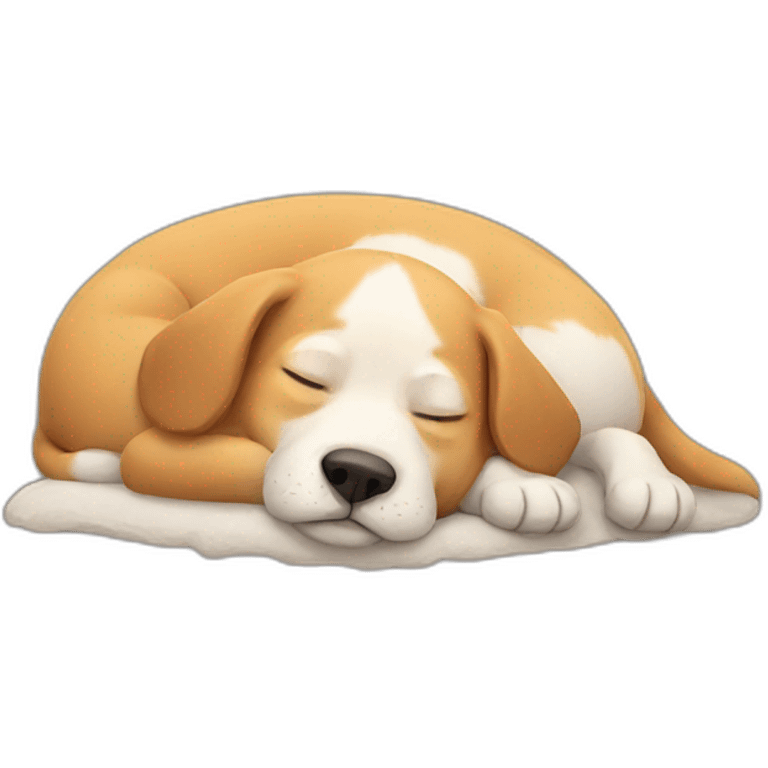 a sleeping dog emoji