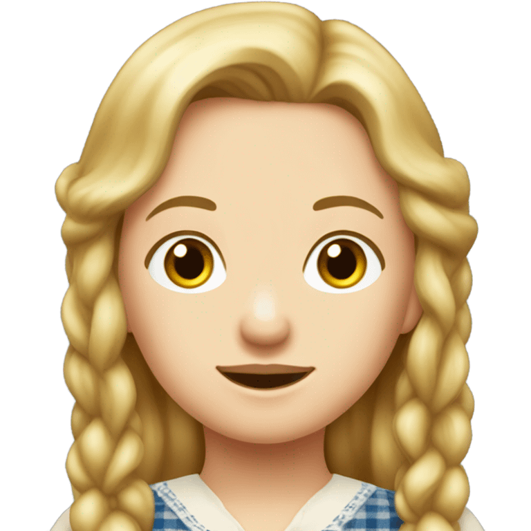 Mary Ingalls pretty with long blonde hair realistic  emoji