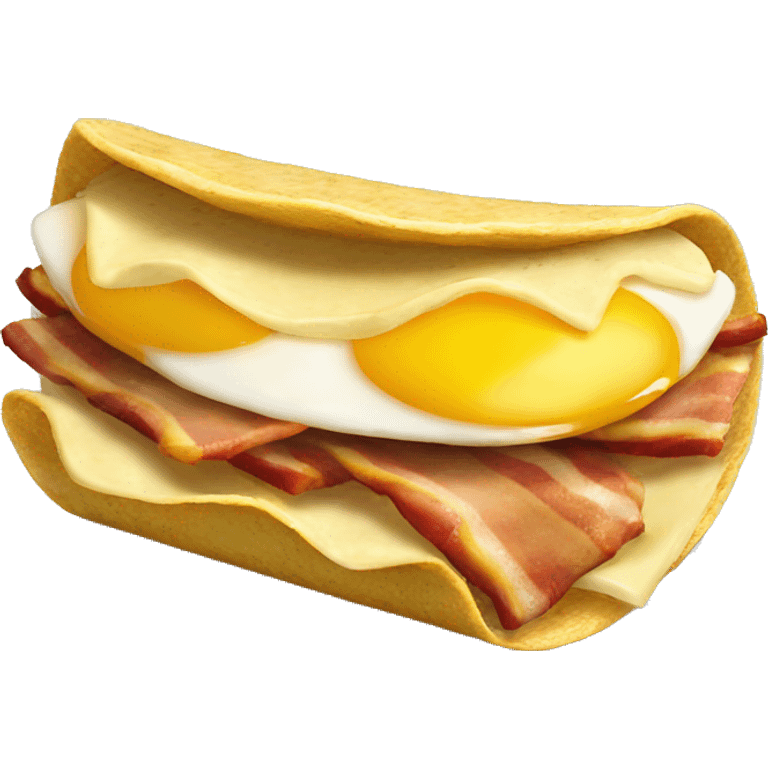 bacon egg and cheese taco emoji