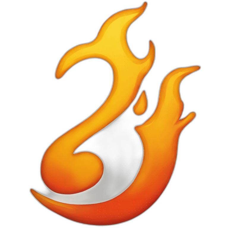 flames surrounding the number 2 emoji