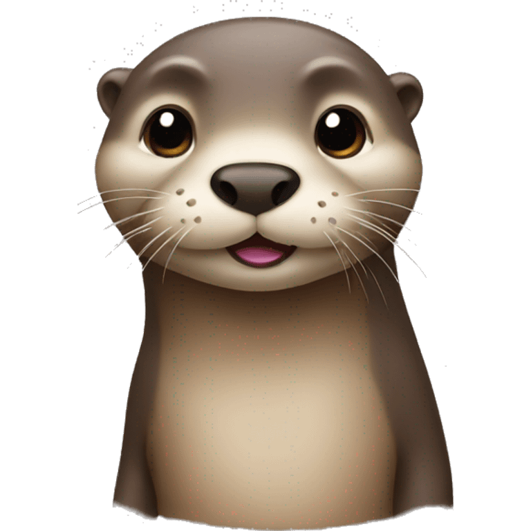 Otter with an Fringe emoji