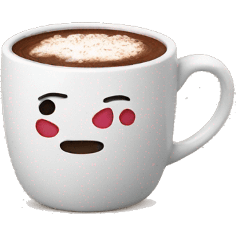 Hot chocolate in a cozy mug emoji