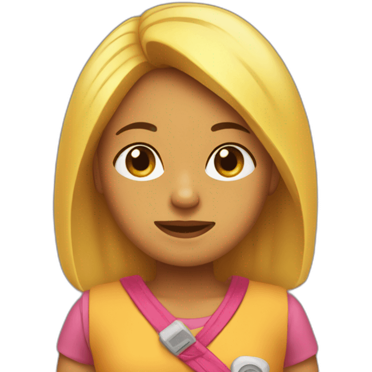 Chica tejiendo  emoji