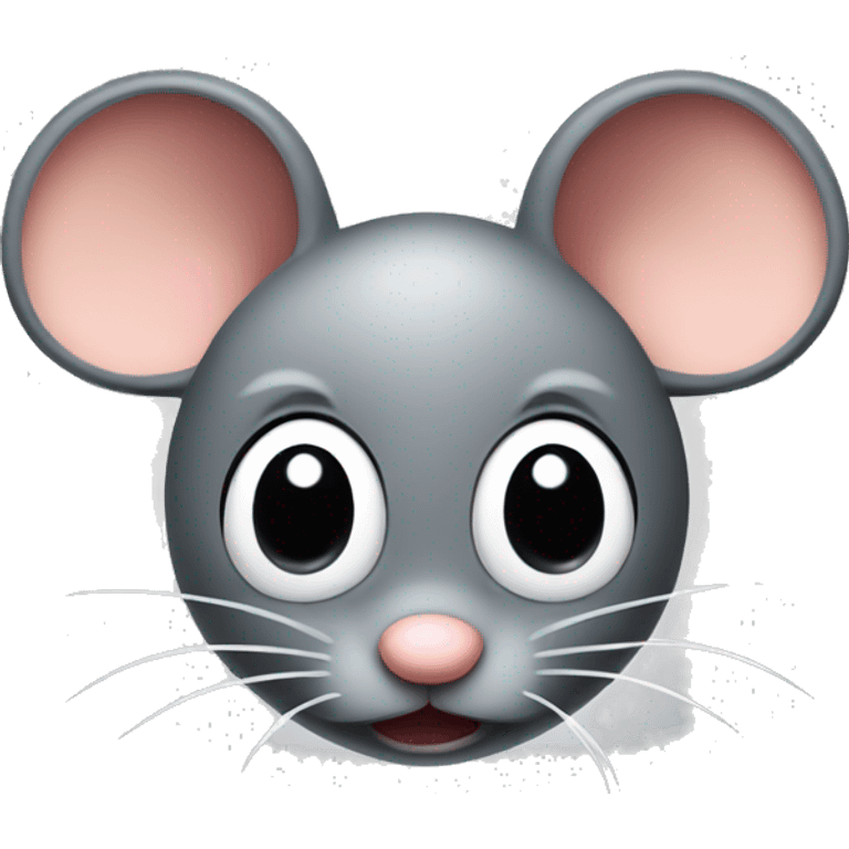 A little cartoon mouse with big ears that is stinky emoji