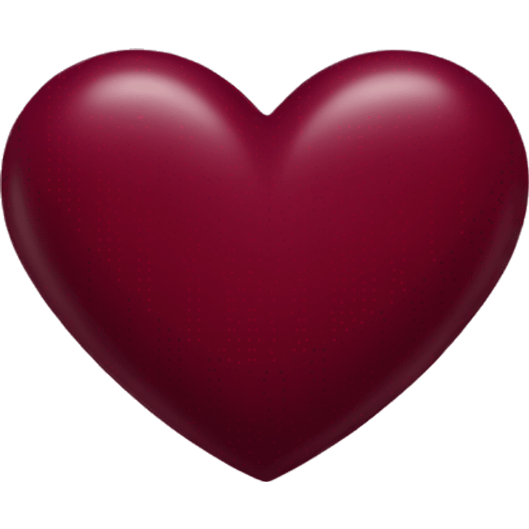 Burgundy heart emoji