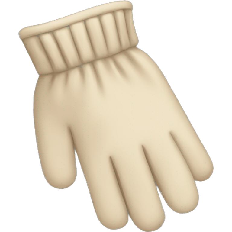 Beige winter gloves  emoji