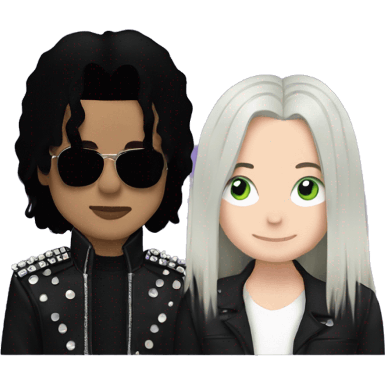 Michael Jackson and Billie eilish  emoji