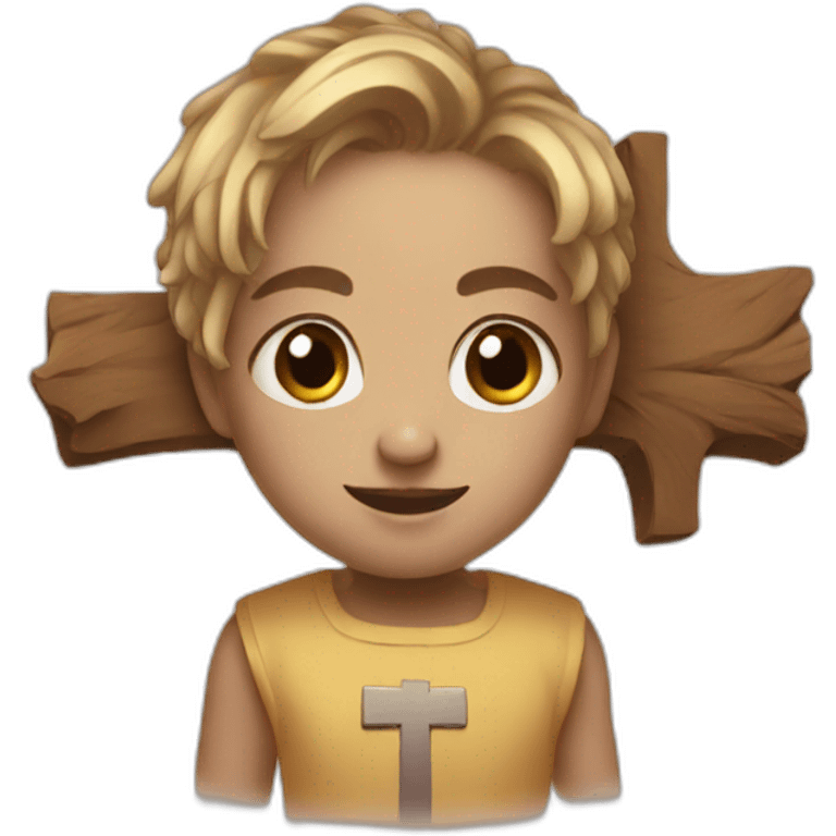 Little cross cute emoji