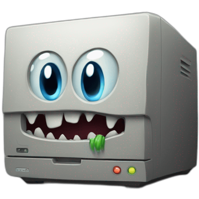 Computer monster emoji