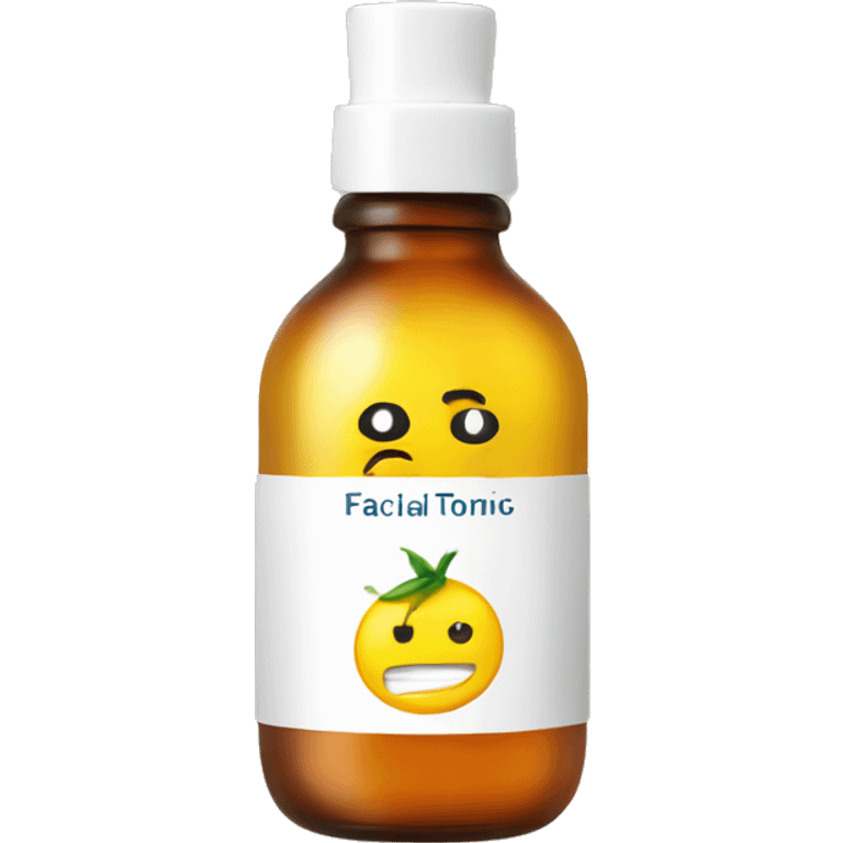 facial tonic with label emoji