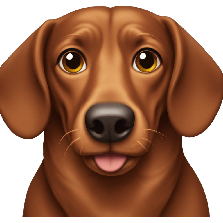 brown wiener dog emoji