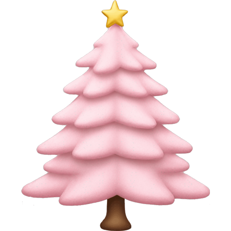 light pink Christmas tree emoji