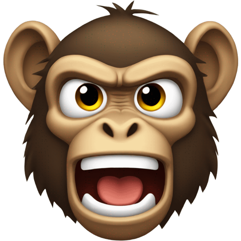 Angry monkey emoji