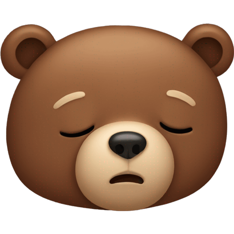 Sleepy bear emoji