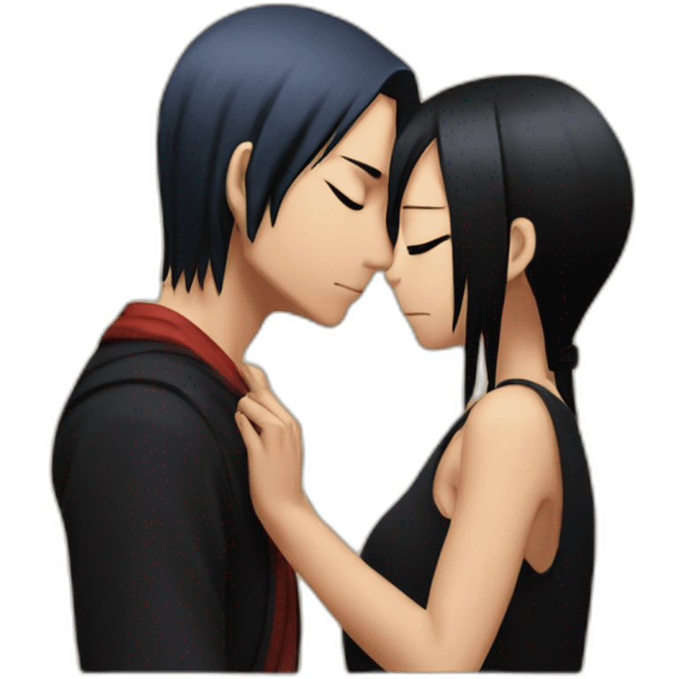 itachi kissing ace from one piece emoji