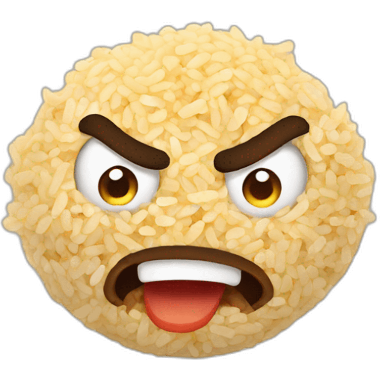 very angry fried rice emoji