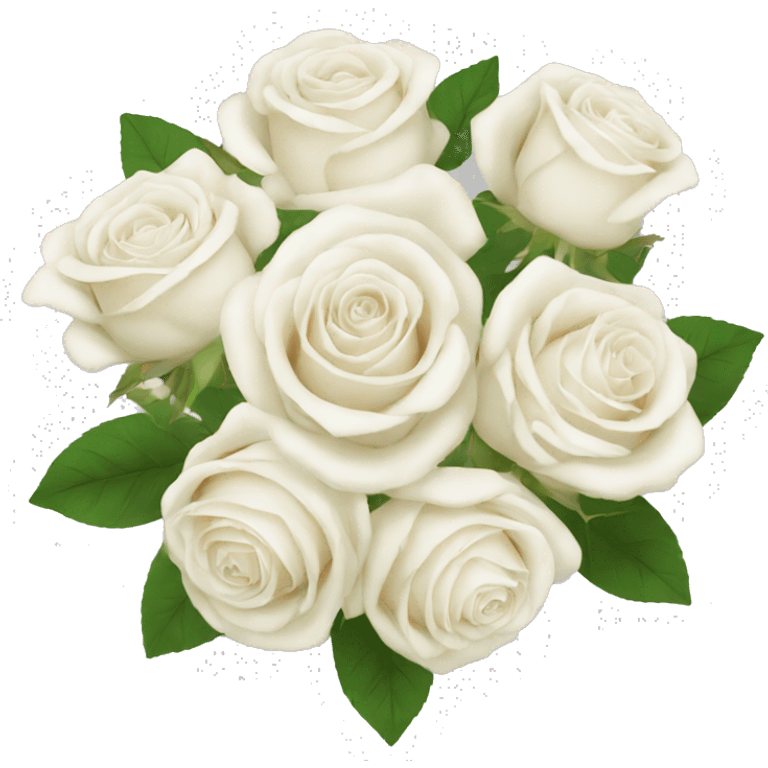 White rose bouquet  emoji