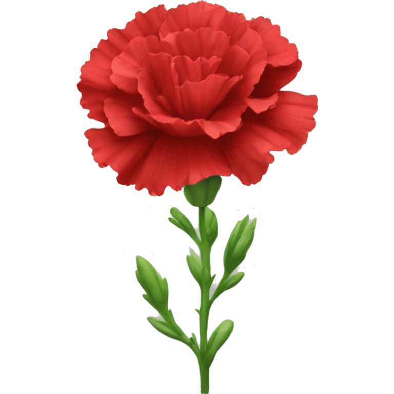 red Carnation flower emoji