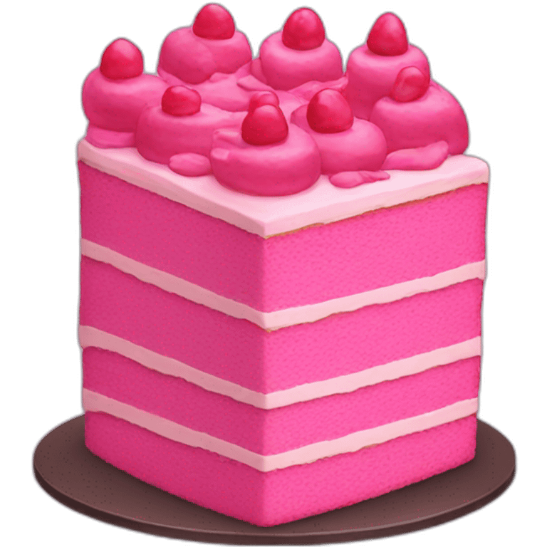 Pink cake emoji