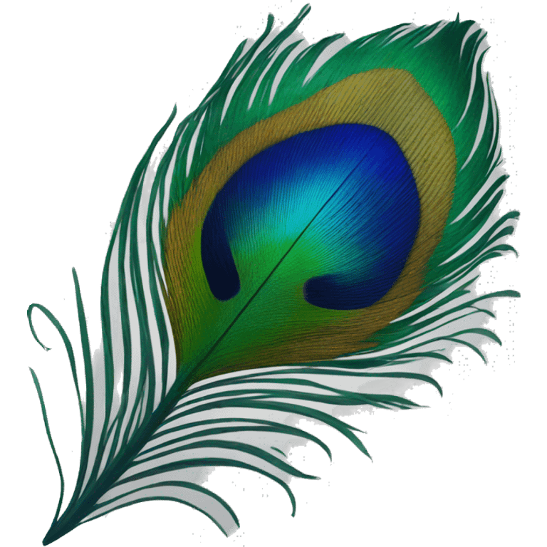 peacock feather logo emoji