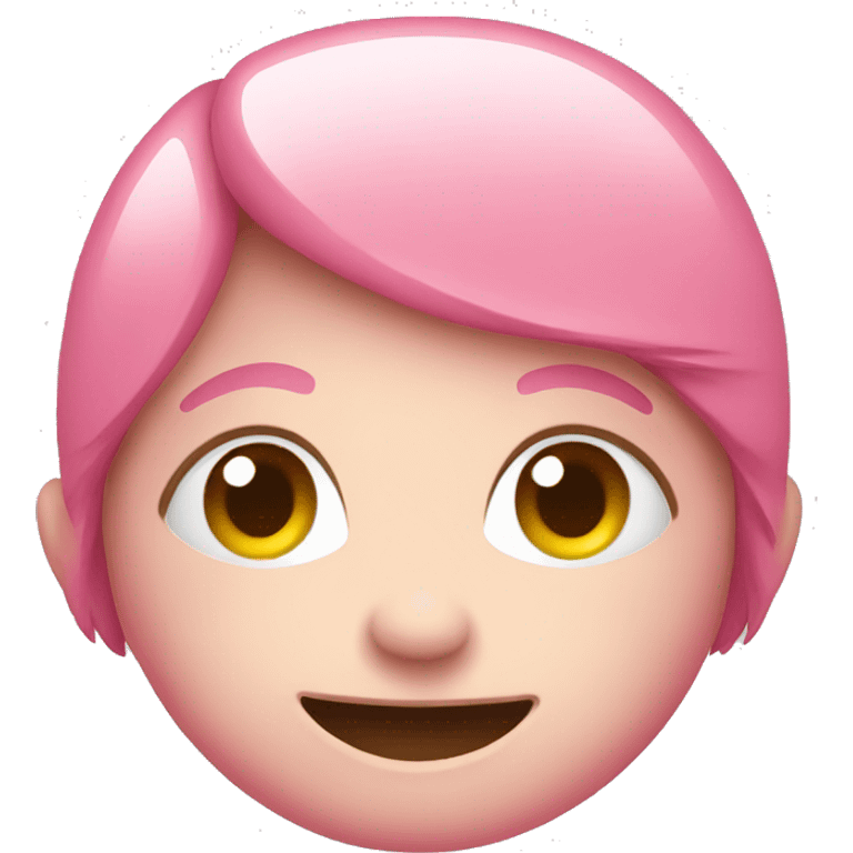 Pink smiley emoji