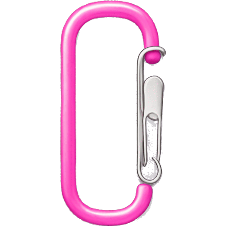 Pink paper clip emoji