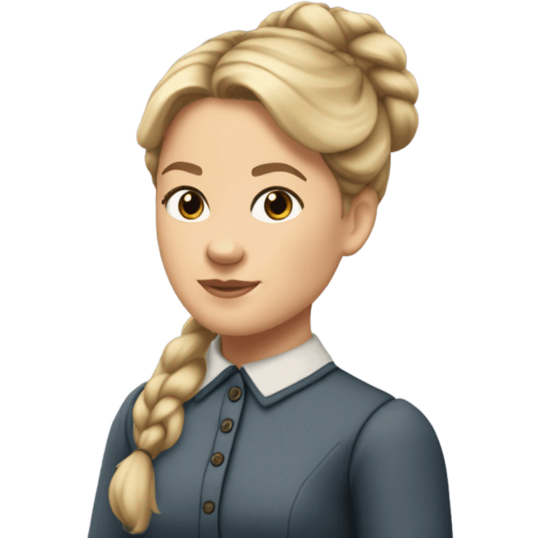 Caroline ingalls blonde hair in bun emoji