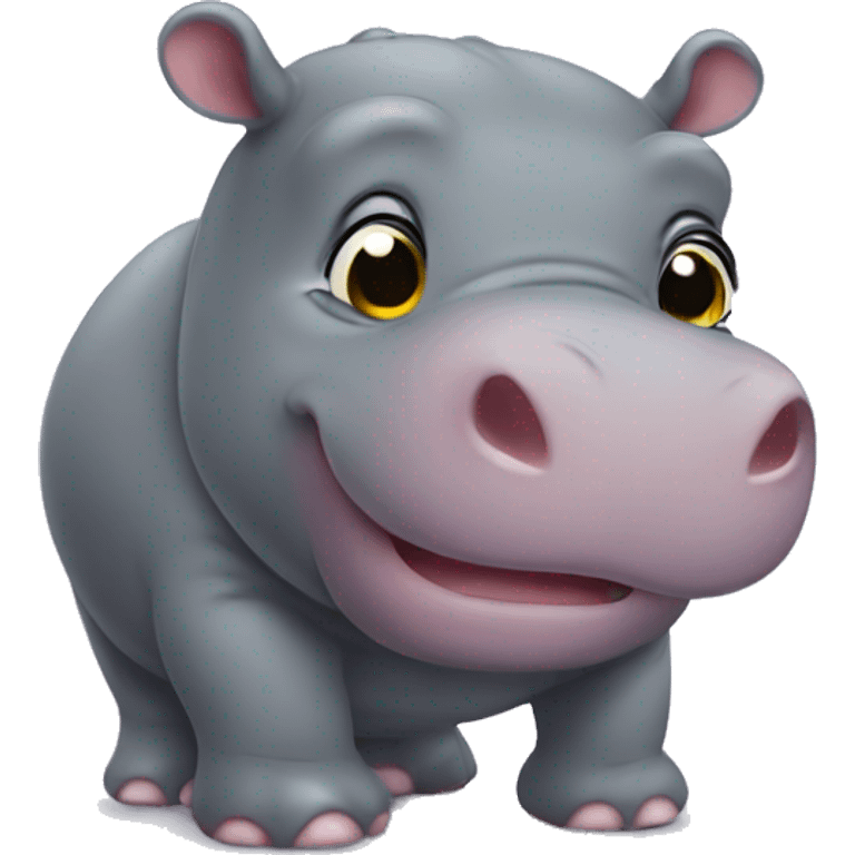 hippo cute  emoji