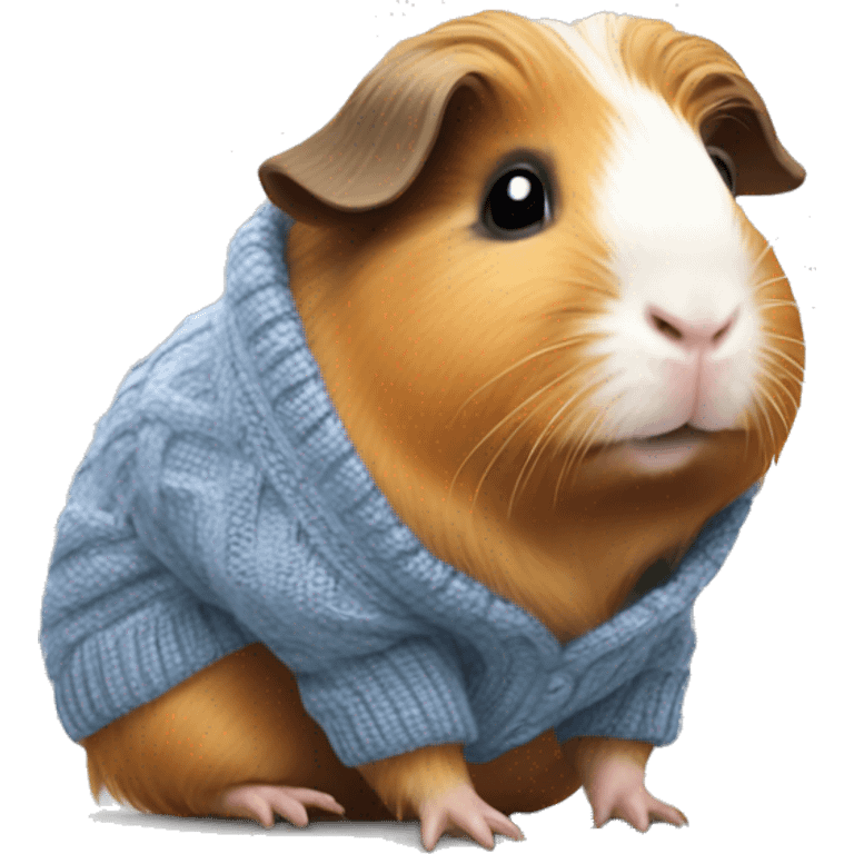 Guinea pig wearing a sweater emoji