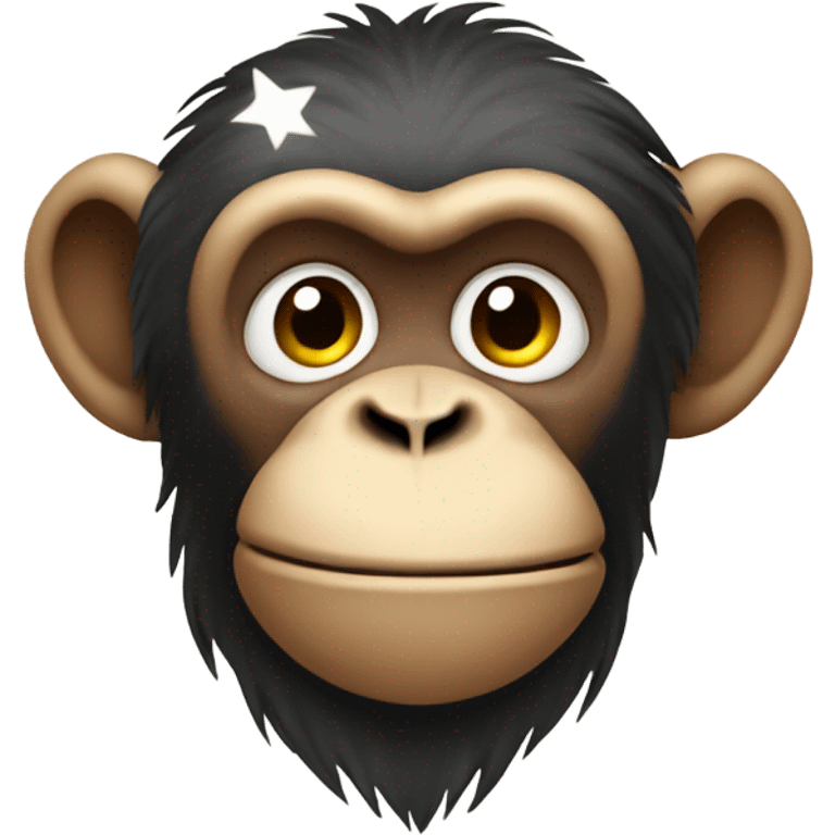 Monkey with stars  emoji